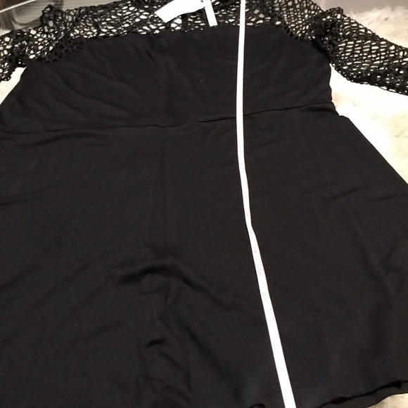 ASOS Fishnet sleeved romper: US 14 - Picture 7 of 8
